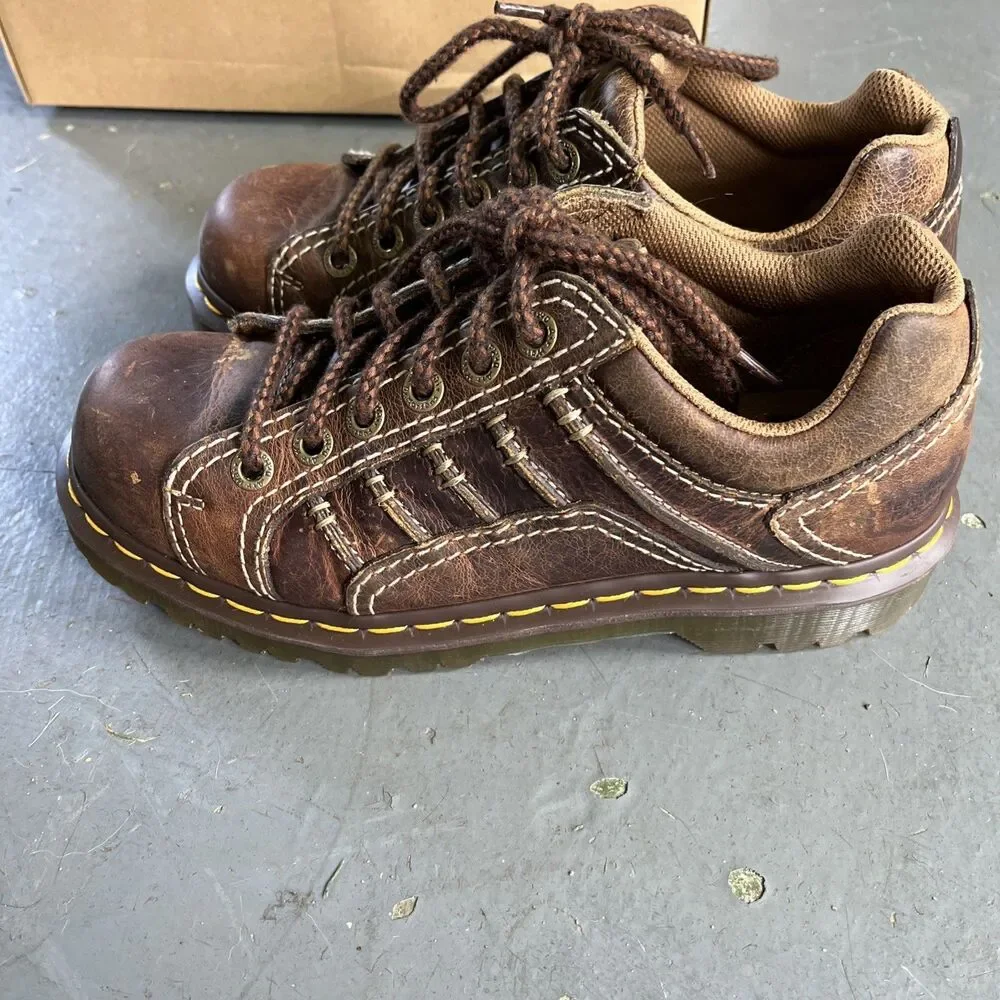 Dr. Martens Keith Chucky Distressed Leather Men's Shoes Brown UK 6 US 7 Docs